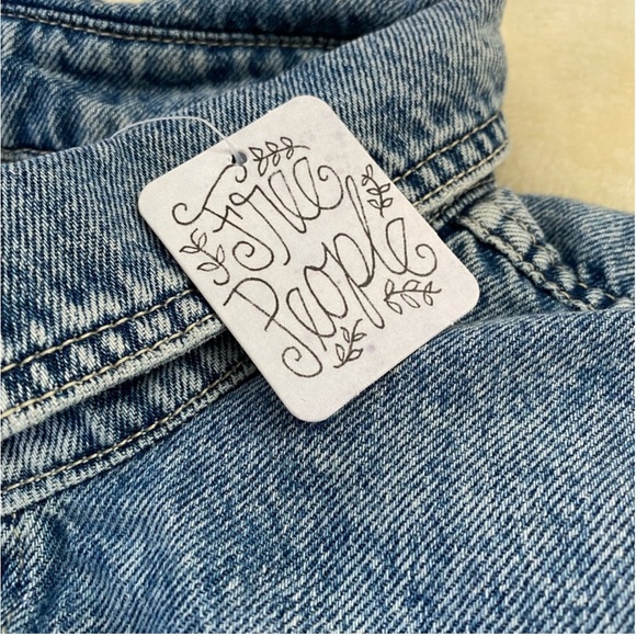 FREE PEOPLE Marci Demin Blue Jumpsuit-NWT - Picture 6 of 7